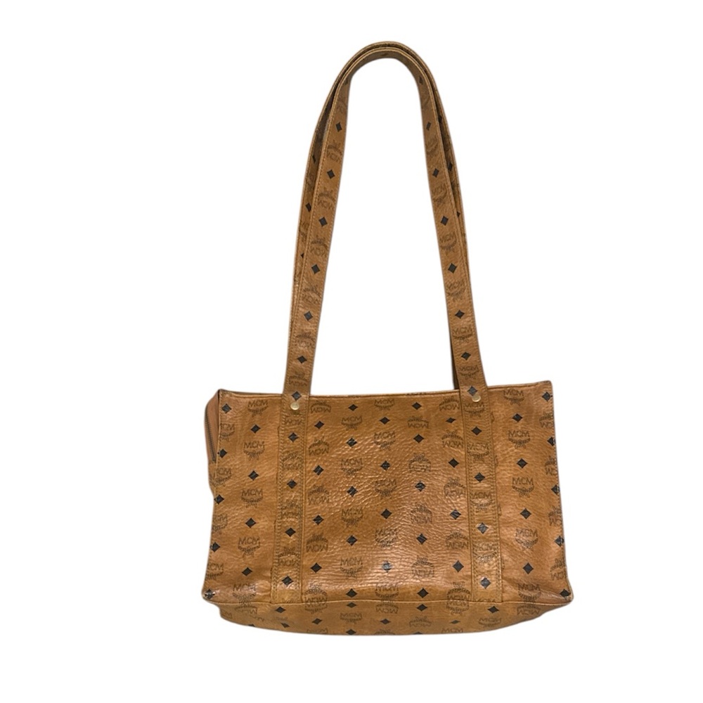MCM Cognac Visetos Shoulder Bag - Picture 3 of 10